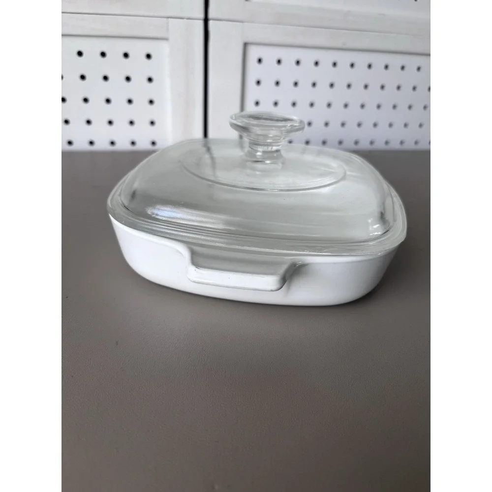 CorningWare Blue Cornflower P-7-B Casserole Dish 7-inch Vintage with Lid A-7-C